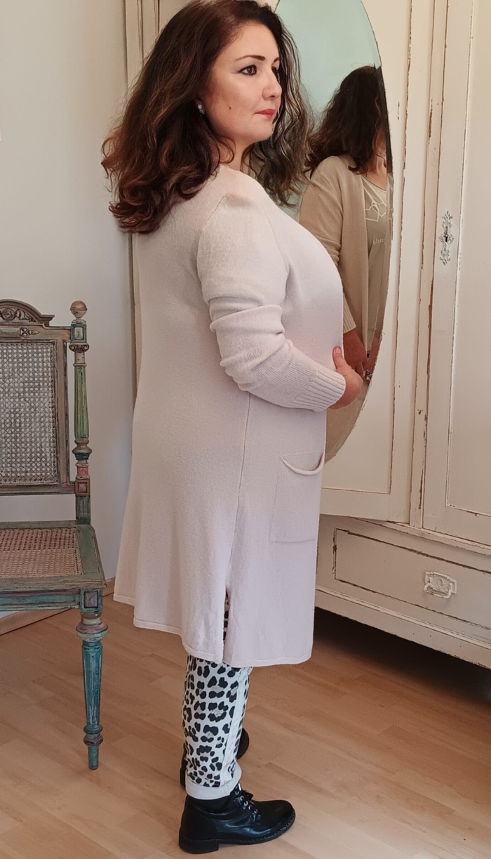 Longstrickjacke Creamy – Bild 4