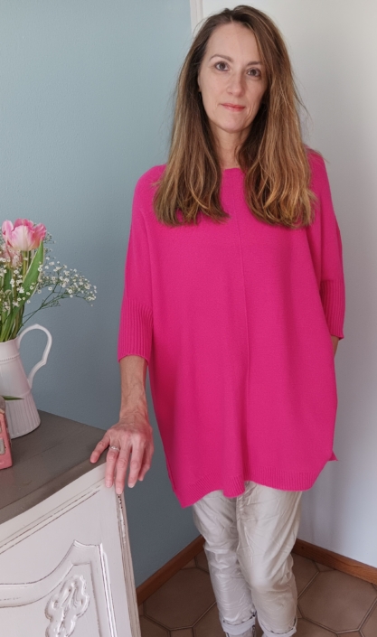 Longpullover, pink