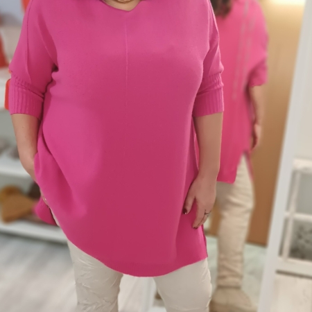 Longpullover pink, orange