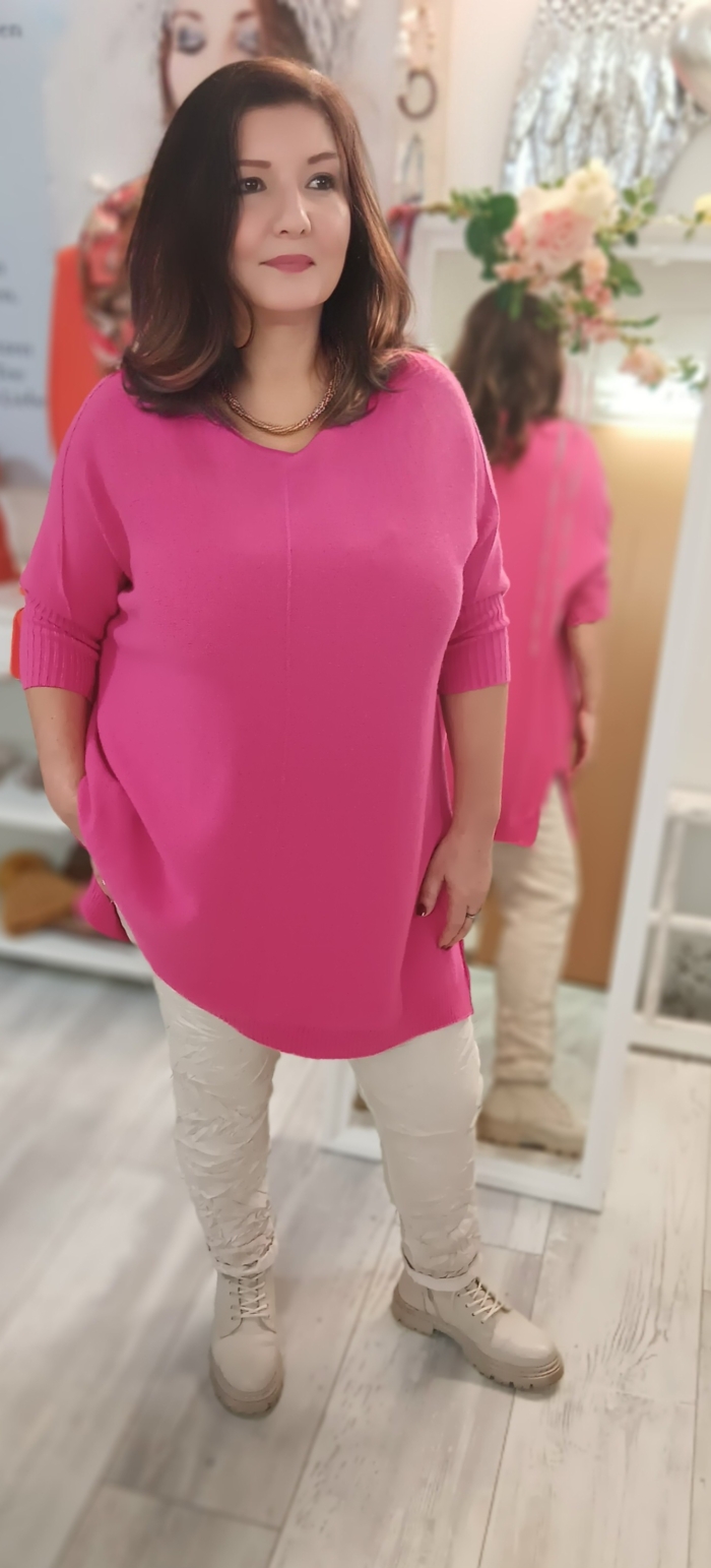 Longpullover pink, orange
