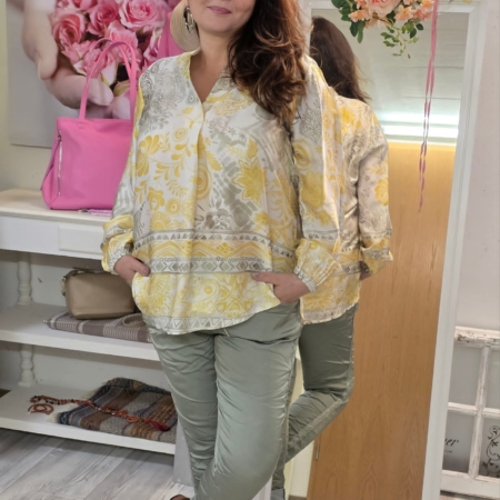 Satinbluse YELLOW
